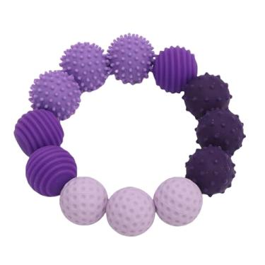 Imagem de Jiawu Brinquedos Sensoriais de Alívio do Estresse, Beleza Artesanal, , Ideal para Acalmar Distrações, Adequado para Qualquer Pessoa, 12 Peças (Roxo)