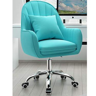 Imagem de Cadeira de escritório, cadeira de jogos, cadeira de computador, cadeira de escritório de veludo, cadeira de escritório em casa, cadeira estofada para computador com encosto, cadeira giratória