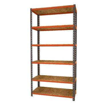 Imagem de Estante Em Aço Monta Carga 450 Cinza e Laranja 600kg Presto