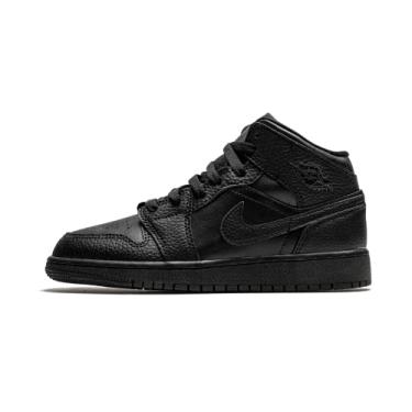 Imagem de Nike Tênis infantil Air Jordan 1 Mid, Preto, 11 Big Kid