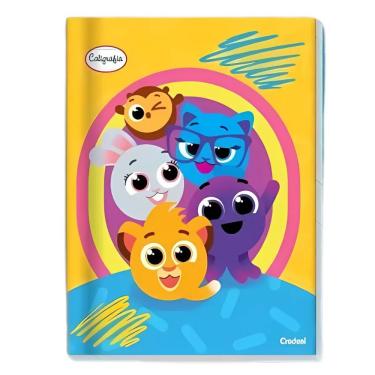 Imagem de Caderno Brochura Caligrafia Capa Dura 40 Folhas Bolofofos Credeal Estampa 3