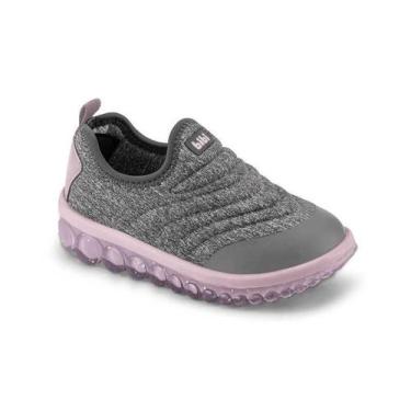 Imagem de Tênis Infantil BIBI Roller 2.0 New Feminino, Cinza, Rosa, 28