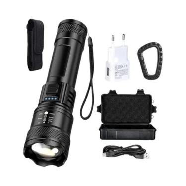 Imagem de Lanterna LED Super Brilhante Recarregável USB À Prova D'Água De Longo 