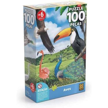 Imagem de Quebra Cabeça - Aves 100 peças