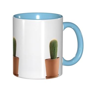 Imagem de Zeraoke Canecas de café criativas com estampa de plantas, personalizadas, presente para a família, tamanho de 325 ml, unissex