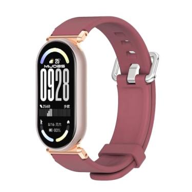 Imagem de MIJOBS Pulseira de substituição para Mi Band 10/9/8, pulseira de relógio esportiva de silicone Xiaomi Mi Band 10