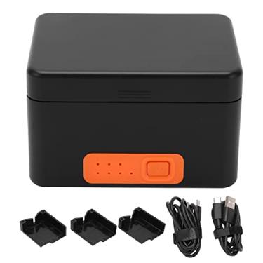 Imagem de Vomeko PS-G10 Action Camera Carregador de bateria Power Bank, 10400mAh Estojo de carregamento de armazenamento para H ERO 5 6 7 8 9 10 Contém 3 baterias 4 cartões de memória