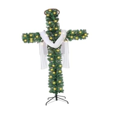 Imagem de CarpNettore Cruz de Natal, árvore de Páscoa, Decoração Artificial, árvore de Natal para Loja Ou Bar, 1.5 Milhão