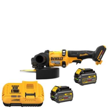 Imagem de Esmerilhadeira 2 Baterias 60v 6ah Dewalt 6500rpm DCG440B 110V, 110V