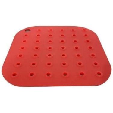 Imagem de Forro Protetor Silicone Air Fryer Modelo Quadrado 17,5 Cm
