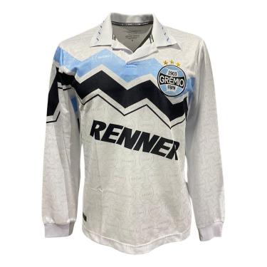 Imagem de Camisa Manga Longa Masculina Retrô Grêmio Branca 1995 Renner-Masculino