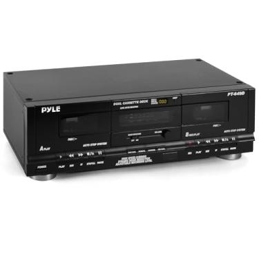 Imagem de Leitor de mídia digital Dual Cassette Deck Pyle Home 110V/220V