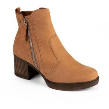 Imagem de Bota Dakota de Cano Curto Em Couro Feminina D0351-Feminino