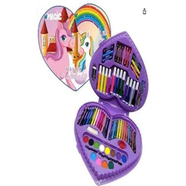 Imagem de Maleta de pintura   unicórnio   72 peças - CIRANDA CULTURAL - MAGIC KI