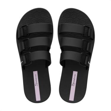 Imagem de Chinelo Sandalia Feminino Ipanema Bold Slide Macio Grendene Preto (BR, Adulto, Faixa Numérico, 39, 40)