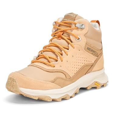 Imagem de Merrell Bota feminina Speed Solo Mxd Mid Wp para caminhada, Latte/Sienna, 35