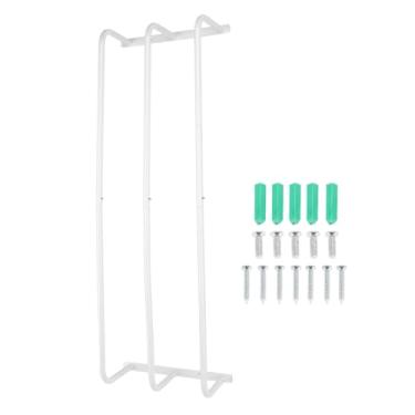Imagem de Aramox Organizador de Banheiro Multifuncional para Porta-toalhas Enroladas, Rack de Parede de Ferro, Aparência Moderna e Simples, Mais Informações, Palavras-chave de Produção (WHITE)