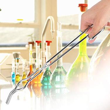 Imagem de Generic Pinças Profissionais de Aço Inoxidável para Cadinho Com Rebite de Classe de Aeronave para Manuseio Seguro de 5,91 pol. (300 mm)