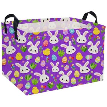 Imagem de DDBASKET Cesta De Páscoa Para Crianças, Cestas Presentes Vazias Bebês, Meninos E Meninas, Caixas Retangulares Armazenamento Brinquedos, Organizador, Caixa Lixo, Decoração Fofa Quarto Casa