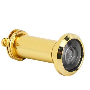 Imagem de GLOGLOW Visor de Porta Com ângulo de Visão de 220 Graus, Olho Mágico Ajustável de Liga de Zinco de 35-60 Mm para Portas de Metal de Fibra de Vidro de Madeira, (Ouro simples 14, abertura 14-16,
