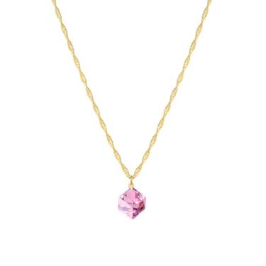 Imagem de Jinxiuge Colares femininos - Colar de girassol giratório delicado banhado a ouro 14K para mulheres, presente personalizado, joia moderna para adolescentes, 17.7 inch, Latão, Sem Pedra Preciosa