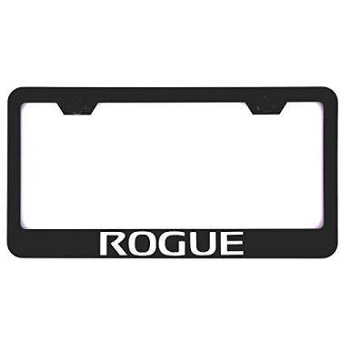 Imagem de Vestian Rogue Suporte de moldura de placa de carro preto com parafusos de aço inoxidável sem ferrugem para Nissan (1)