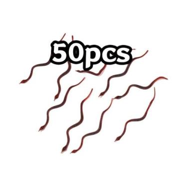 Imagem de 50pcs Insetos Falsos Realistas Baratas Para Brincadeiras De Halloween 