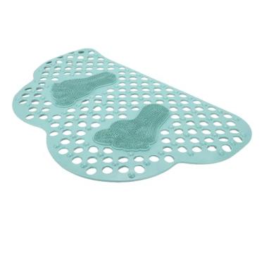 Imagem de Dioche Tapete de Chuveiro Com Ventosa Antiderrapante Macio Fácil de Limpar Tapete de Banho de Segurança para Banheiro 50 X 80 Cm Verde