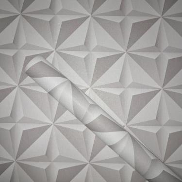 Imagem de Papel de Parede PREMIUM Geometrico Acinzentado ROLO 5 METROS Adesivo A