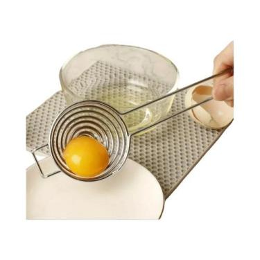 Imagem de Separador De Clara E Gema De Ovo Em Aço Inoxidável Com Filtro, Divisor