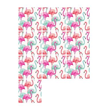 Imagem de 10 Peças Conjunto Adesivos de Parede Autocolantes para Telhas Removíveis Arte Decalques Splashback Cozinha Banheiro Decoração Casa Proteção Fácil Apli