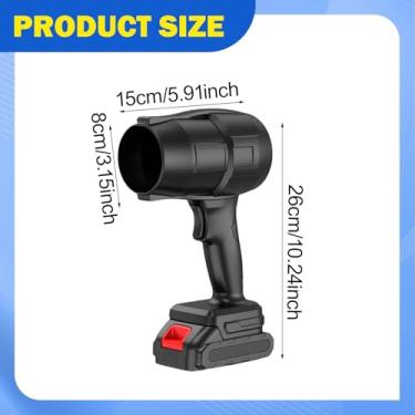 Imagem de Fenteer Soprador de ar elétrico, soprador de ar elétrico, espanador para teclado de computador, 2 Baterias