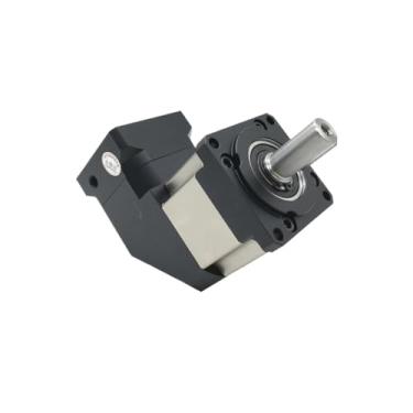 Imagem de EQBVZZRD Redutor planetário de canto redutor de 90 graus Caixa de engrenagens planetárias 19 mm/22 mm/24 mm Entrada 3:1 5:1 10:1 50:1-70:1 para 100/130 mm Flange 1kw 2kw Servo Motor (70 a 1,19 Entrada