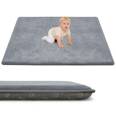 Imagem de ACOMOPACK Tapete de brinquedo de bebê de 3,3 cm de espessura para o chão 159 x 173 - grande tapete de espuma viscoelástica repelente à água e antiderrapante para crianças, crianças, tapete de berçário