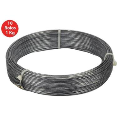 Imagem de Arame Liso Galvanizado N14 Beltools 2,10mm 10 Rolos 1Kg