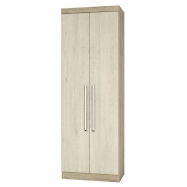 Imagem de Guarda Roupa 79 Cm 2 Portas 2 Cabideiros 2 Prateleiras Master Luciane Móveis