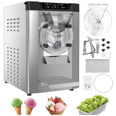 Imagem de Máquina de Sorvete Duro Comercial GAOMON Prata Alta Produção 18-24L/h 2000W