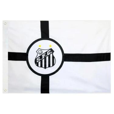 Imagem de Bandeira Oficial do Santos 64 x 45 cm - 1 pano - MyFlag