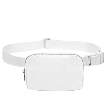 Imagem de Pochetes brancas para caminhada, multifuncional, fitness, portátil, cintura