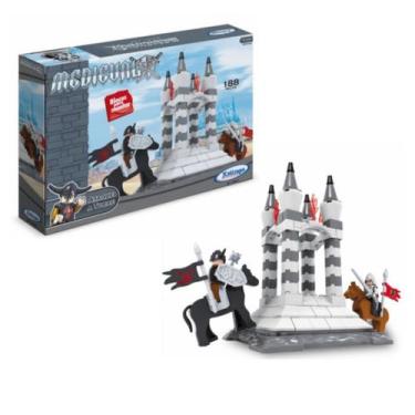 Imagem de Brinquedo de Encaixe para Criança Montar Medieval Ataque a Torre 188 P
