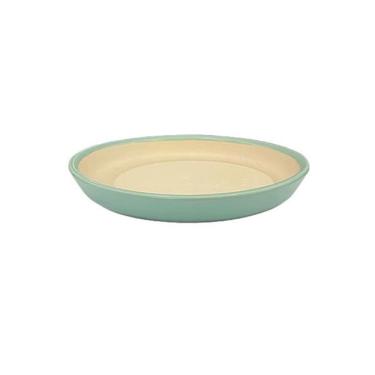 Imagem de Pires de plantas Palete de irrigação plantas 6,3 polegadas, bandejas gotejamento cerâmica redondas para áreas internas e externas(Green)