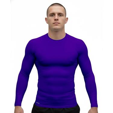 Imagem de Rashguard Manga Longa Skin Jiu Jitsu Keiko Azul GG