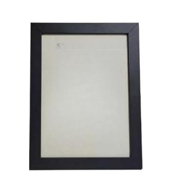 Imagem de Kit com 2 Porta-Retratos 15x21 cm A5 em MDF com Acetato – Moldura Decorativa para Parede ou Mesa(PRETO)