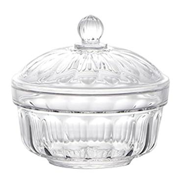 Imagem de 123Arts Prato de plástico para doces, açucareiro, pote de especiarias, pote de armazenamento com tampa