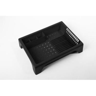 Imagem de Escorredor Louça Pia 12 Pratos Porta Talheres Básico Moderno - Acquama