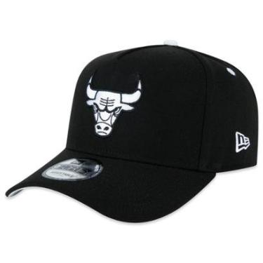 Imagem de BONE NEW ERA 9FORTY A-FRAME CHICAGO BULLS NBA PRETO-Masculino