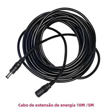 Imagem de Cabo De Extensão De Energia DC 5.5mm*2.1mm 5M 10M Adaptador Macho Para