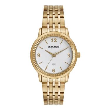 Imagem de Relogio Mondaine Feminino Ref: 32919Lpmvde1 Casual Dourado