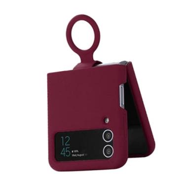 Imagem de Fabater Z Flip 3 5G 2021 Modelo Anti Arranhões Slim Capa Protetora à Prova de Choque para Uso Diário Adequada para Z Flip 3 (Ameixa Roxa)