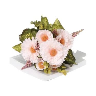 Imagem de 7 Cabeças De Flor Artificial Gerbera Girassol, Planta De Simulação Par